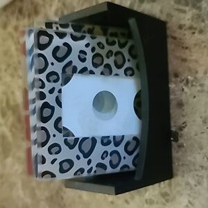 Glass animal print coasters